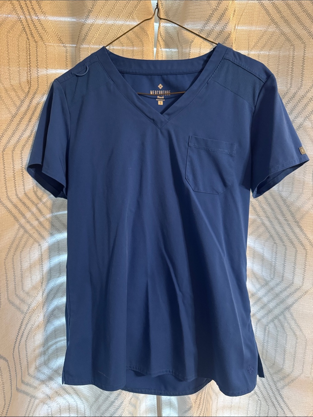 Med Couture Royal Blue Scrub Top